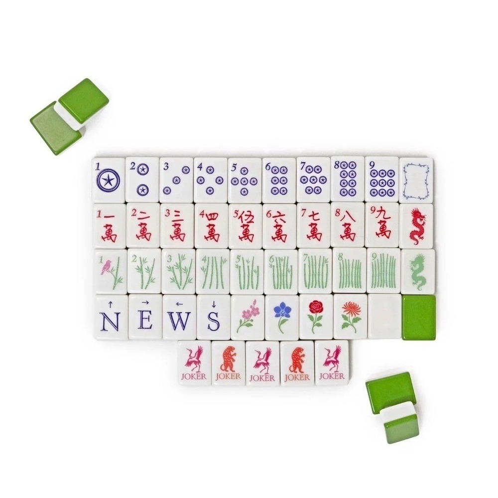 Maison Lude Mahjong Limited Edition 160 Tile Set With Mat & Accessories New Box - Picture 9 of 12